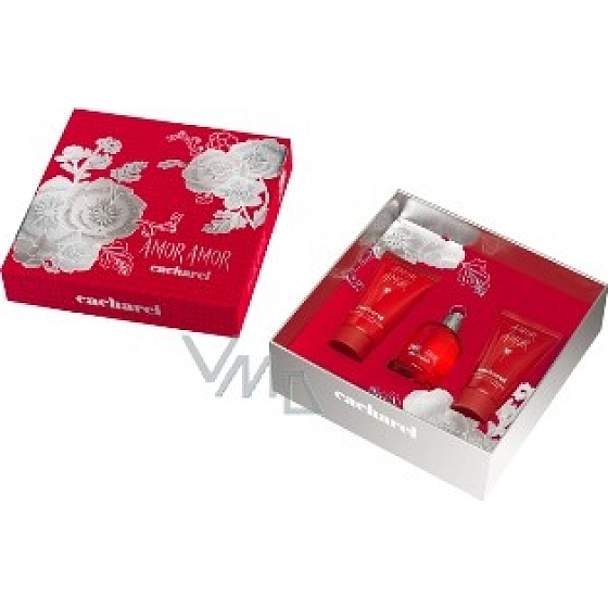 Cacharel Amor Amor toaletní voda 50 ml + tělové mléko 50 ml + sprchový gel 50 ml, dárková sada