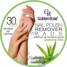 Golden Rose odlakovací ubrousky na nehty Aloe Vera Scented 30 kusů