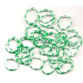 Loom Bands gumičky na pletení náramků Zelené žíhané 200 kusů