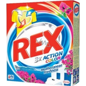 Rex 3x Action Mediterranean Freshness Color prací prostředek na barevné prádlo 4 dávky 300 g
