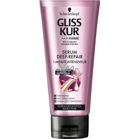 Gliss Kur Serum Deep Repair okamžitá regenerační maska pro extrémně namáhané vlasy 200 ml