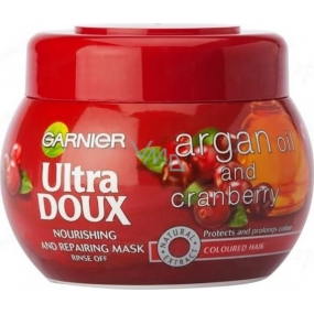 Garnier Ultra Doux Nourishing & Repairing Mask maska pro barvené vlasy 300 ml