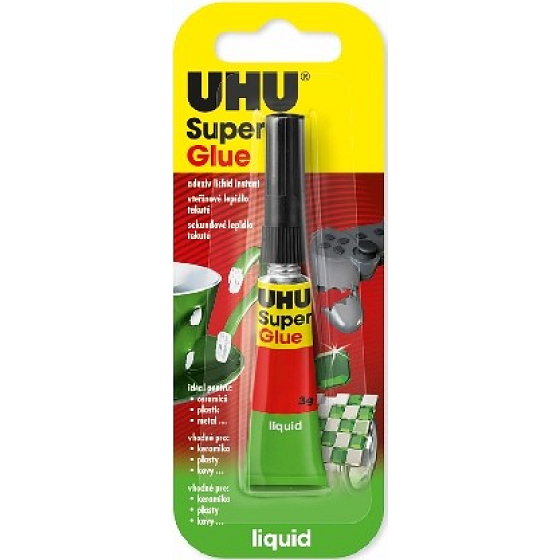 Uhu Super Glue Liquid sekundové lepidlo 3 g