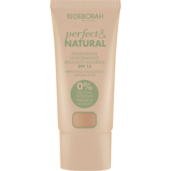 Deborah Milano Perfect & Natural Foundation SPF15 make-up 03 Beige 30 ml