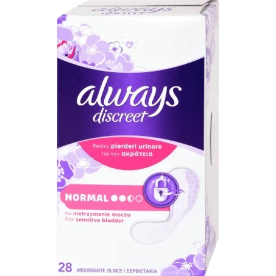 Always Discreet Normal Incontinence Slip Intimate Pads 28 Pieces - VMD  parfumerie - drogerie